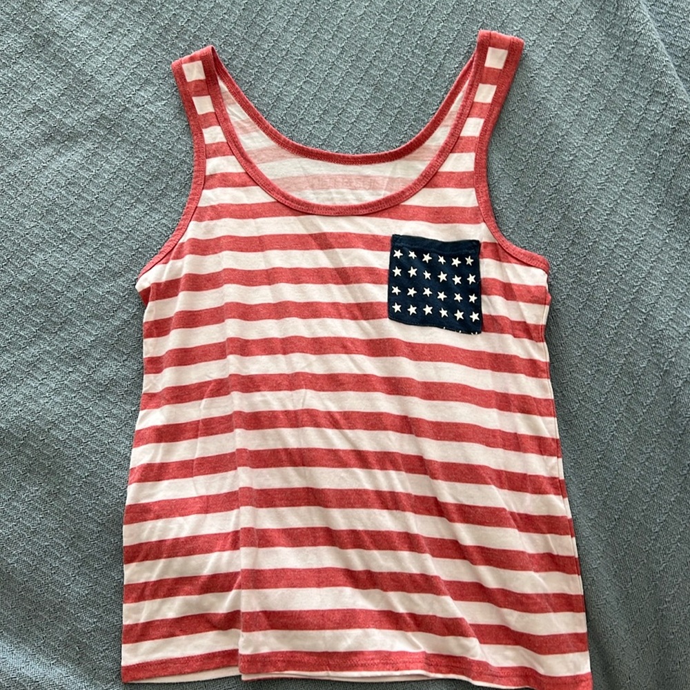 American flag inspired tank top